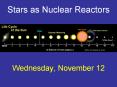 Stars as Nuclear Reactors PowerPoint PPT Presentation