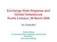 Exchange Rate Regimes and Global Imbalances Kuala Lumpur, 28 March 2006 An Overview PowerPoint PPT Presentation