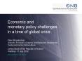 Economic and monetary policy challenges in a time of global crisis PowerPoint PPT Presentation