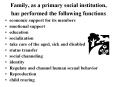 Family, as a primary social institution, has performed the following functions PowerPoint PPT Presentation