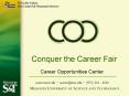 Conquer the Career Fair PowerPoint PPT Presentation
