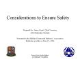 Considerations to Ensure Safety PowerPoint PPT Presentation