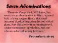 Seven Abominations PowerPoint PPT Presentation