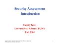 Sanjay Goel, School of BusinessCenter for Information Forensics and Assurance PowerPoint PPT Presentation