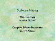 Software Metrics
