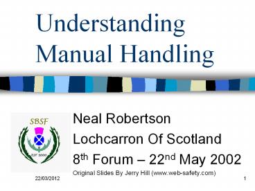 Understanding Manual Handling