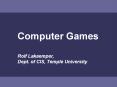 Computer Games PowerPoint PPT Presentation