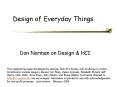 Design of Everyday Things PowerPoint PPT Presentation