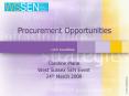 Procurement Opportunities PowerPoint PPT Presentation