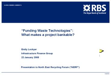 Funding Waste Technologies: What makes a project bankable