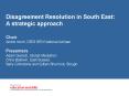 Disagreement Resolution in South East: A strategic approach PowerPoint PPT Presentation