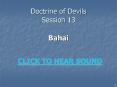 Doctrine of Devils Session 13 PowerPoint PPT Presentation