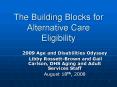 The Building Blocks for Alternative Care Eligibility PowerPoint PPT Presentation