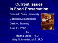 Current Issues in Food Preservation PowerPoint PPT Presentation