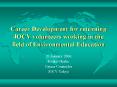 Career Development for returning JOCV volunteers working in the field of Environmental Education PowerPoint PPT Presentation