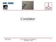 EVLA System PDR Correlator V2