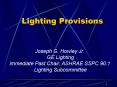 Lighting Provisions PowerPoint PPT Presentation