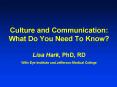 Culture and Communication: What Do You Need To Know Lisa Hark, PhD, RD Wills Eye Institute and Jeffe PowerPoint PPT Presentation
