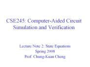 CSE245: ComputerAided Circuit Simulation and Verification