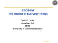 EECS194 The Internet of Everyday Things PowerPoint PPT Presentation