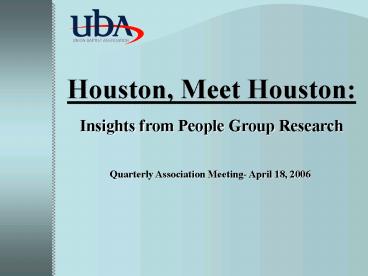 Houston, Meet Houston: