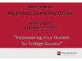 Welcome to Waubonsee Community College Parents Night September 22, 2009 PowerPoint PPT Presentation