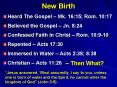 New Birth PowerPoint PPT Presentation