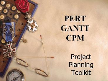 PERT GANTT CPM