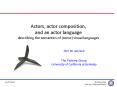 Actors, actor composition, and an actor language describing the semantics of (some) visual languages PowerPoint PPT Presentation