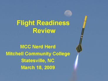 Flight Readiness Review