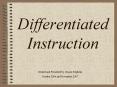 Differentiated Instruction PowerPoint PPT Presentation