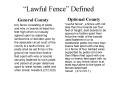 Lawful Fence Defined PowerPoint PPT Presentation