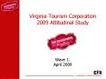 Virginia Tourism Corporation 2009 Attitudinal Study Wave 1: April 2009 PowerPoint PPT Presentation