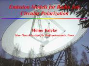 Emission Models for Radio Jets Circular Polarization