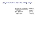 Bayesian analysis for Pulsar Timing Arrays