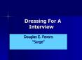 Dressing For A Interview PowerPoint PPT Presentation