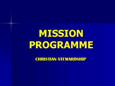 MISSION PROGRAMME
