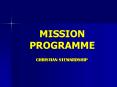 MISSION PROGRAMME PowerPoint PPT Presentation