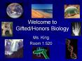 Welcome to GiftedHonors Biology PowerPoint PPT Presentation