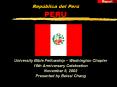 Repblica del Per PERU PowerPoint PPT Presentation
