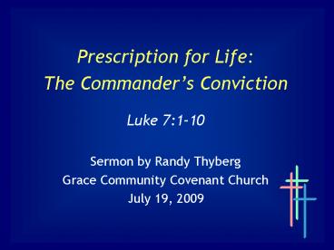 Prescription for Life: