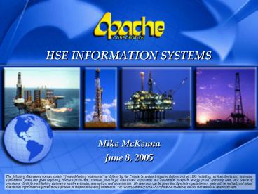 HSE INFORMATION SYSTEMS