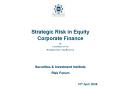 Strategic Risk in Equity Corporate Finance PowerPoint PPT Presentation