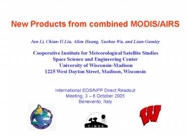 New Products from combined MODISAIRS
