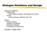 Dialogue Notations and Design