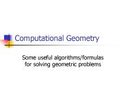 Computational Geometry