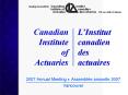 2007 Annual Meeting Assemble annuelle 2007 PowerPoint PPT Presentation