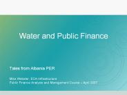 Water and Public Finance