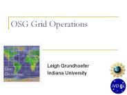 OSG Grid Operations