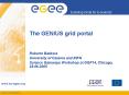 The GENIUS grid portal PowerPoint PPT Presentation